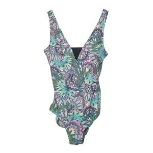 Vintage Ceeb of Miami One Piece Floral Slimming Swimsuit USA Women's Size 10